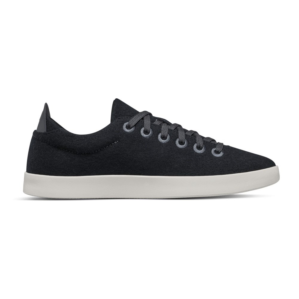 Allbirds Women\'s Wool Pipers - Sneakers Black - WHT125387